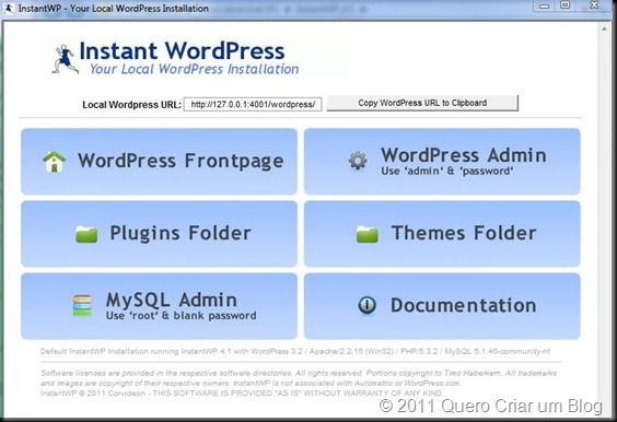 Instalar wordpress no pendrive